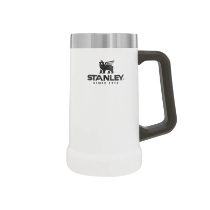 ADVENTURE BIG GRIP BEER STEIN  24 OZ POLAR WHITE