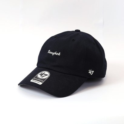 BANGKOK LOGO WHITNER 47 CLEAN UP VINTAGE BLACK