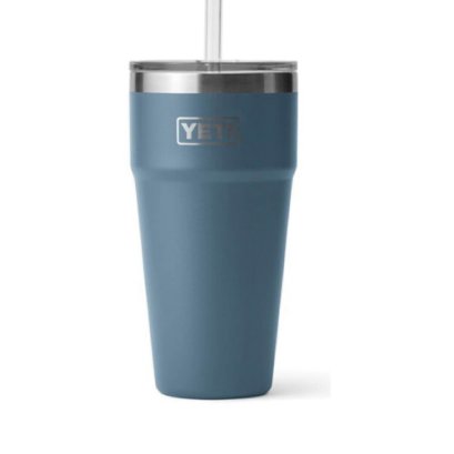 YETI Rambler 26 oz Straw Cup, Vacuum Insulated, Stainless  Steel with Straw Lid, Nordic Blue: Tumblers & Water Glasses