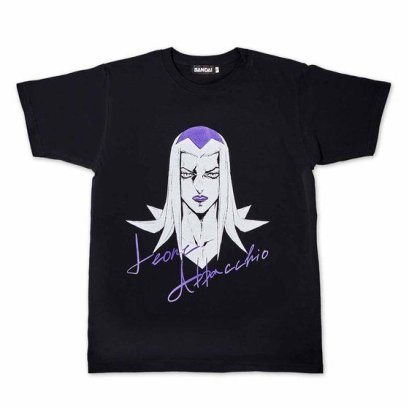 [Price 1,750/Deposit 1,450][NOV2026] JOJO, T-Shirt Leone Abbacchio, BLACK, Jojo's Bizarre Adventure, Golden Wind