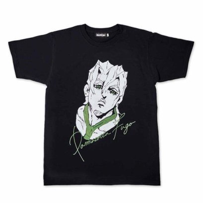 [ราคา 1,750/มัดจำ 1,450][พฤศจิกายน2569] เสื้อทีเชิร์ต สีดำ แพนนาค้อตต้า ฟูโก้, โจโจ้ ล่าข้ามศตวรรษ, สายลมทองคำ, JOJO, T-Shirt Pannacotta Fugo BLACK, Jojo's Bizarre Adventure, Golden Wind