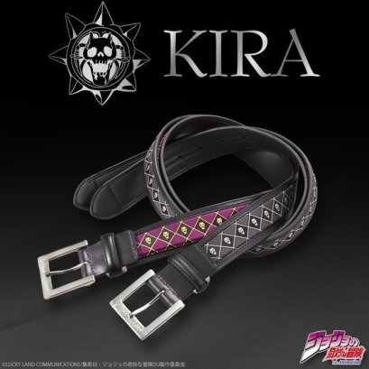 [ราคา 6,200/มัดจำ 5,000][กรกฎาคม2567] เข็มขัดหนัง คิระ, คิลเลอร์ ควีน, JOJO, Kira, Killer Queen Leather Belt, โจโจ้ ล่าข้ามศตวรรษ ภาค 4, เพชรแท้ไม่มีวันสลาย, Jojo's Bizarre Adventure Part 4, Diamond is unbreakable