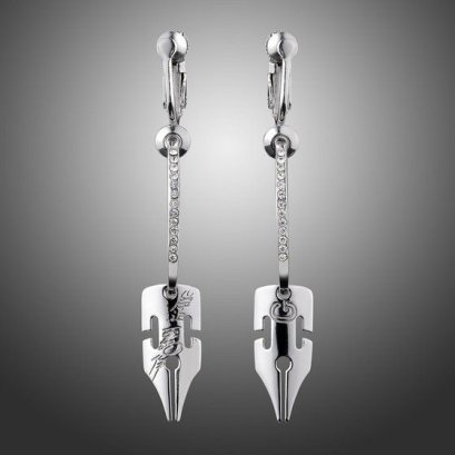 [Price 4,200/Deposit 3,400][NOV2026] JOJO Kishibe Rohan G-Pen Earrings SILVER Ver.2, Jojo's Bizarre Adventure Part 4, Diamond is unbreakable