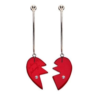 [ราคา 3,600/มัดจำ 2,900][พฤศจิกายน2569] ตุ้มหู, ต่างหู โปลนาเรฟ, โจโจ้ ล่าข้ามศตวรรษ, สายลมทองคำ, JOJO, Polnareff's Heart Earrings, Jojo's Bizarre Adventure, Golden Wind