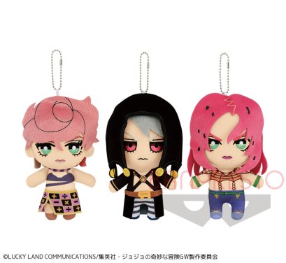 [ราคา 2,650/มัดจำ 1,000] Tomonui Golden Wind Vol.5  Trish, Risotto, Diavolo, Jojo&#039;s Bizarre Adventure Part 5, ตุ๊กตาพวงกุญแจ โจโจ้ ล่าข้ามศตวรรษ ภาค 5, สายลมทองคำ, ทริช, รีซ้อตโต้, เดียโบโร่