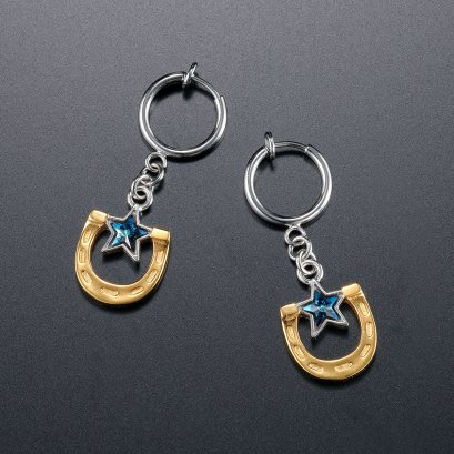 [ราคา 4,250/มัดจำ 3,250][มิถุนายน2569] ต่างหู โจนี่ โจสตาร์, แบบที่ 2 โจโจ้ ล่าข้ามศตวรรษ, สตีล บอล รัน, Jojo's Bizarre Adventure, Steel Ball Run, SBR, Johnny Joestar, Earrings Type 2