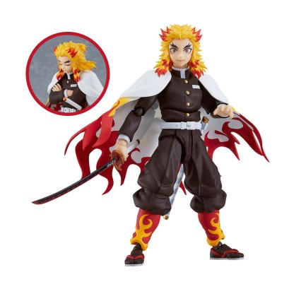 fanfigs_freeing_Max_factory_figma_Demon_Slayer_Kimetsu_no_Yaiba_Infinite_Train_Kyojuro_Rengoku_DX