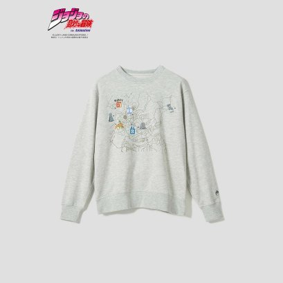  fanfigs_graniph_jojo_s_bizarre_adventure_diamond_is_unbreakable_Fleece_Sweatshirt_Morioh_Town_Map
