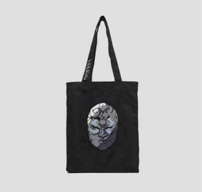 fanfigs_premium_bandai_graniph_jojo_s_bizarre_adventure_Phantom_Blood_Stone_Mask_Tote_Bag