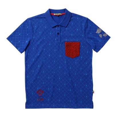 [Please Read All Detail][Price 5,800/Deposit 3,000] JOJO OROBIANCO, Polo Shirt Guido Mista BLUE, เสื้อโปโล สีน้ำเงิน กุยโด้ มิซูต้า โจโจ้ ล่าข้ามศตวรรษ ภาค 5 สายลมทองคำ, Jojo's Bizarre Adventure Part 5, Vento Aureo, Golden Wind