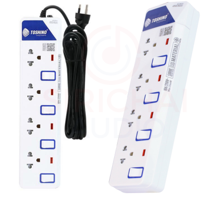 รางปลั๊กไฟTOSHINO ET914 (4ช่อง4สวิตซ์ 2USB)