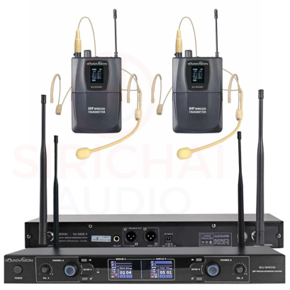 ชุดไมค์ลอยคาดศรีษะคู่ Soundvision SU-890D-II/BT (HW-X)