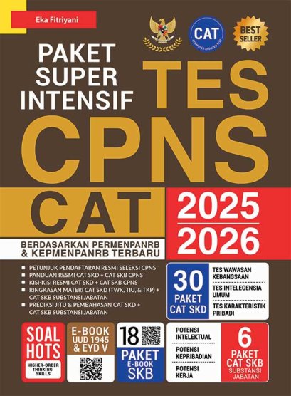 PAKET SUPER INTENSIF TES CPNS CAT 2025/2026