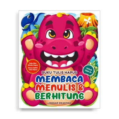 BUKU TULIS HAPUS : MEMBACA MENULIS & BERHITUNG : UNTUK USIA 3+