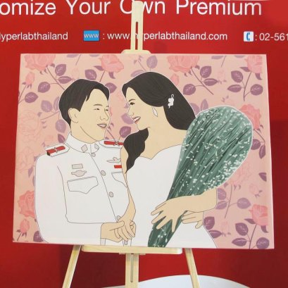 กรอบรูปแคนวาส วาดการ์ตูน