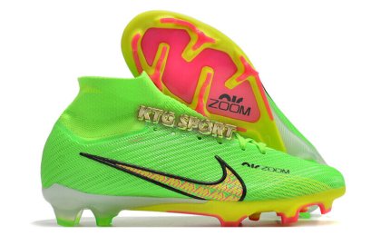 Nike Air Zoom Mercurial Superfly 9 Elite FG - Green/Yellow/Black