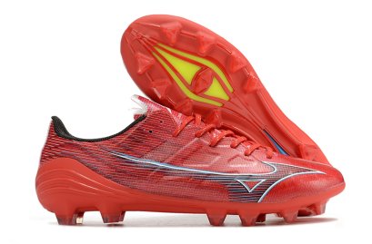 Mizuno Alpha Elite FG Release Pack - Crimson/White