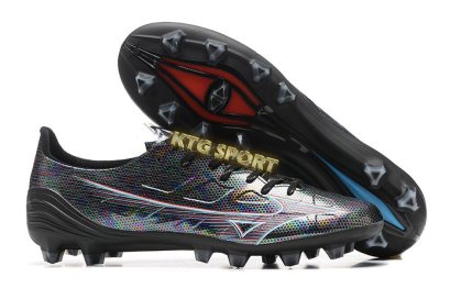 Mizuno Alpha Made In Japan FG Low-Tops Soccer Cleats - Black/Red