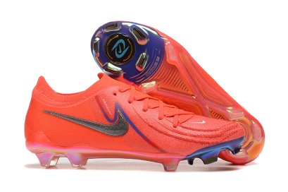 Nike Phantom GX 2 Low-Top Elite FG Haaland - Bright Red/Metallic Silver