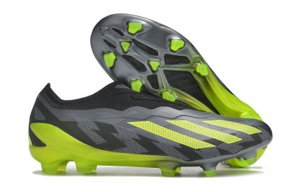 Adidas X Crazyfast.1 LL Laceless FG Crazycharged - Core Black/Solar Yellow/Grey