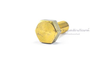 น็อตทองเหลืองหัวเหลี่ยม 3/8"X2"