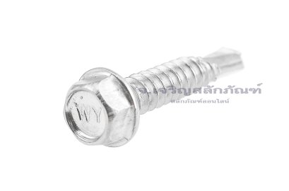 สกรูเกลียวปล่อยปลายสว่านหัวเหลี่ยมสแตนเลส สกรูยิงเมทัลชีท #14x1.1/4" (6.4x31.7 mm)