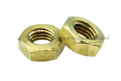หัวน็อตทองเหลือง M10 รุ่นหัวบาง