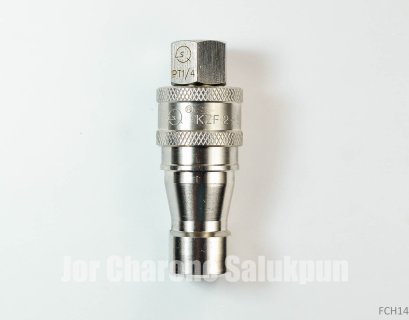 คอปเปอร์ไฮดรอลิกส์สแตนเลส SUS เกลียวใน 1/4" BSPT/PT