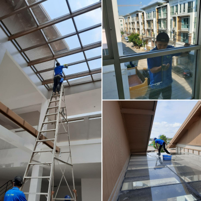 บริการทำความสะอาดที่สูง เริ่มต้น 200 บาท/ตรม.