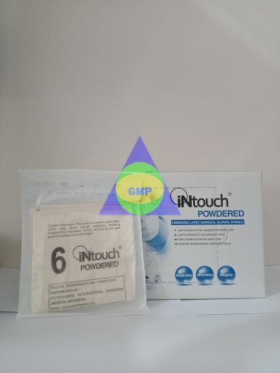 SARUNG TANGAN STERIL INTOUCH POWDERED SIZE 6