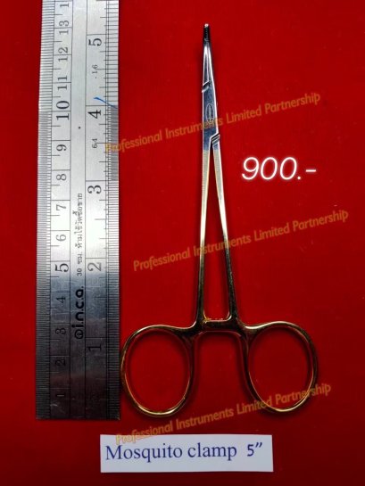 Mosquito Clamp 5&quot;-Gold