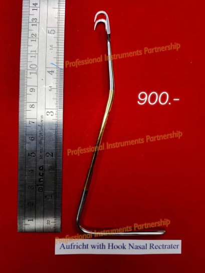 Aufricht with Hook Nasal Retractor-Gold