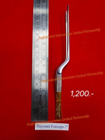 Bayonet Forceps 7&quot;-Gold
