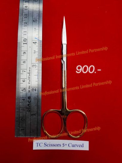 TC Scissors 5&quot; Curved-Gold