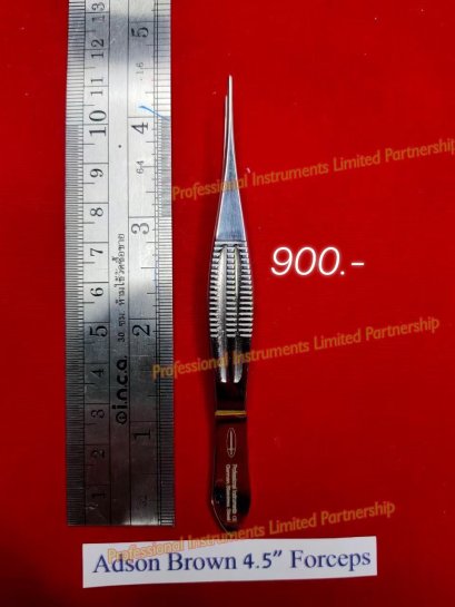 Adson Brown 4.5&quot; Forceps-Gold