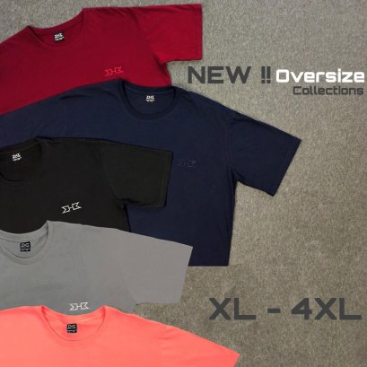 เสื้อยืดแขนสั้น คอกลม สีพื้น