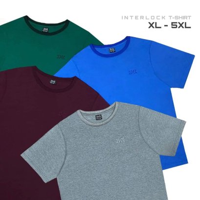 เสื้อยืดแขนสั้น คอกลม สีพื้น (Premium)