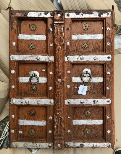 Antique Wood Windows with Mirror