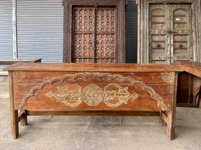 CL59 Asian Antique Carved Console Table
