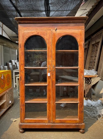 CTXL15 Antique Teakwood Cabinet With Glass