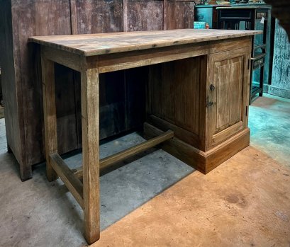Wooden Work Table with Storage