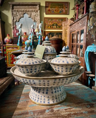 DCI69 Chinese Ceramic Pots Set of 6