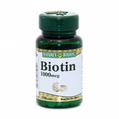 Nature’s Bounty Biotin  1000 mcg.