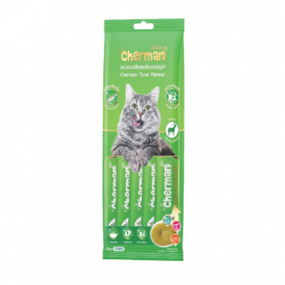 Cherman | อาหารแมวเลีย รสทูน่า ขนาด 12 g (12 ห่อ)