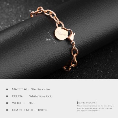 สร้อยข้อมือ Booboo Bear รุ่น BW04 18K Plated Stainless