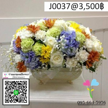 แจกันดอกไม้สด J0037