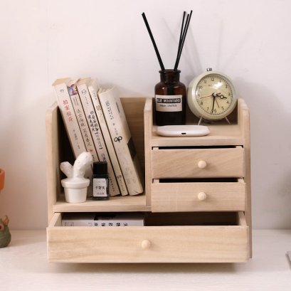 ชั้นวางหนังสือแบบตั้งโต๊ะ ZEN DRAWER JAPAN INS DRAWER (3 ลิ้นชัก)