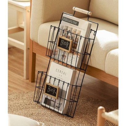 ชั้นวางของเหล็ก 2 ชั้นอเนกประสงค์พร้อมกระดานดำ Cozy 2in1 Rack