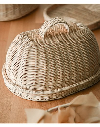 ถาดหวายญี่ปุ่นใส่อาหารพร้อมฝาครอบหวาย WICKER FOOD COVER