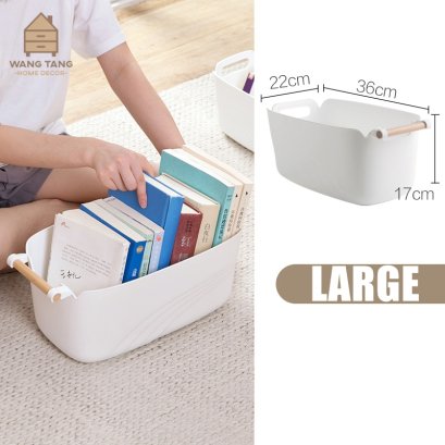 ตะกร้าใส่ของอเนกประสงค์ 3 ขนาดที่จับไม้ รุ่น MINIMAL SUNRISE BUCKET